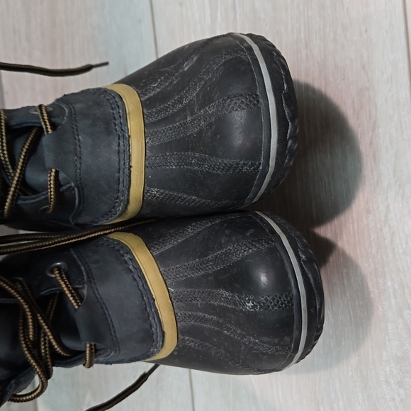 Sorel Women Ankle Leather Rubber Duck shoes boots sz 8.5 - Picture 4 of 12